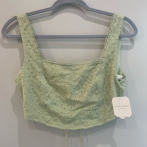 Altar'd State Light Green Crop Top